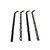 Window Sweeps Felt Kit Front Left and Right Hand 4pc for 1983-1990 Ford Non-XLT