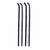 Window Sweeps Felt Kit Black Inner/Outer and Left/Right Hand 4pc for 1964-66 GM