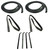 Door Seal Window Sweeps Channel Kit for 83-88 Ford Ranger & Bronco II, Left & Right Vent Windows - US Made Quality