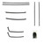 Window Sweeps Felt Kit Left & Right 8 Piece Kit for 1970-72 Chevrolet Chevelle
