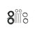 Weatherstrip Seal Kit for 1967-1970 Ford F-Series, Left & Right Front Doors - Complete Set of Seals and Channels