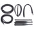 Door Seal Window Sweeps Channel Kit for 1967-1972 Chevy/GMC Suburban, Left and Right 8pc. Kit, Made in USA
