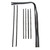 Window Sweeps Felt Kit Black Left and Right Hand 8pc. for Chevy/GMC 1967-1972 - Belt Line Weatherstrip Kit - High Quality
