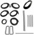 Weatherstrip Seal Kit for GMC Chevrolet 1960-1963 with Black Windshield