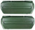 Armrest Bases for 1968-1972 GM A Body Plastic Injection-Molded Front Medium Blue