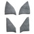Carpet for 1973 Chevrolet C20 Suburban Kick Panel Inserts without Cardboard