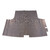 Trunk Floor Mat Cover for 1970-1976 Plymouth Duster 2DR Vinyl Gray Herringbone, specifically designed for Hardtop body style.