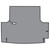 Trunk Floor Mat Cover for 1974-76 Dodge Dart, Gray Herringbone Vinyl, Front Area, US-Made, OEM Quality, 1-Piece Kit