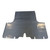 Trunk Floor Mat Cover for 1963 Plymouth Sport Fury 2DR Hardtop, Gray Herringbone Rubber Material, Front Area Coverage.