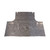 Trunk Floor Mat Cover for 1971-1973 Plymouth Fury 2DR Hardtop, Gray Herringbone Rubber Material, Front Area Coverage.