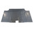 Trunk Mat for 68-69 Dodge Coronet, Gray Herringbone Rubber, Front Area Cover, US-Made, OEM Quality Reproduction
