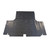 Trunk Floor Mat Cover for 1966 Plymouth Fury II Hardtop, Gray Herringbone Vinyl, US-made, OEM Quality.