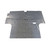 Trunk Floor Mat Cover for 1970-1973 Plymouth Valiant 4DR Sedan, Gray Herringbone Vinyl, US-made, OEM Quality.