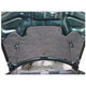 Hood Insulation Pad 1/2" Fiberglass for 1993-1997 Chevrolet Camaro Gray/Black