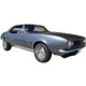 Headliner Insulation for 1967-69 Chevrolet Camaro Hardtop 2DR Gray Front Rear