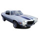 Package Tray Insulation for 1970-1981 Pontiac Camaro 2 Door Hardtop Grey Jute