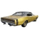 Headliner Insulation for 1968-70 Dodge Coronet Sedan Hardtop 2DR Gray Front Rear