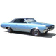Headliner Insulation for 1964-67 Oldsmobile Cutlass Hardtop 2DR Gray Front Rear