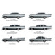 Trunk Side Panel Board 2pc for 1966 Chevrolet Impala Caprice Bel Air 2 Dr Black