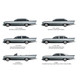 Trunk Side Panel Board 2pc for 1966 Chevrolet Impala Caprice Bel Air 2 Dr Black