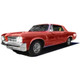 Headliner Insulation for 1964-67 Pontiac GTO Hardtop 2DR Unpainted Front Rear