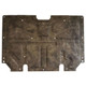 Hood Insulation Pad for 1981 Chevrolet Monte Carlo Fiberglass Gray/Black 1pc