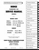 Service Manual for 1960-1961 Dodge Car
