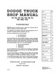 Service Manual for 1940 Dodge Truck