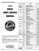 Service Manual for 1963 Buick All Models