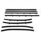 Door Window Belt Weatherstrip for 1968-1968 Chevrolet Chevelle 8 Piece Front