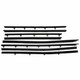 Door Window Belt Weatherstrip for 1966-1967 Chevrolet Chevelle 8 Piece Front