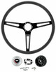 Steering Wheel Kit for 1967-1968 Chevy Chevelle, Corvair El Camino Black 3-Spoke