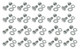 Bumper Bolt Kit for 1970-1972 Buick Chevrolet Oldsmobile Pontiac A-Body Set