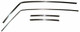 Weatherstrip Channel for 1964-1965 Chevrolet Chevelle Coupe Roofrail Set