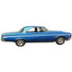 Headliner for 64 Dodge Polara Hardtop 2Dr Vinyl Perforated Front Rear 1 pc