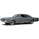 Headliner for 1967 Oldsmobile Cutlass Hardtop 2-Door Vinyl Front 2 pieces