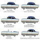 Headliner for 1968 Oldsmobile Cutlass 442 Hardtop 2-Door Vinyl Front 2 pcs
