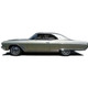 Headliner for 1964 Buick Skylark 2 Door Hardtop Perated Vinyl with Sails