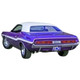 Headliner for 1970-71 Dodge Challenger Hardtop 2-DR Vinyl Front Rear 1 pc