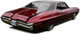 Headliner for 1968 Pontiac Grand Prix Hardtop 2-DR Vinyl Front Rear 2 pcs