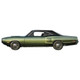 Headliner for 1969-1970 Dodge Coronet Hardtop 2-DR Vinyl Front Rear 1 pc