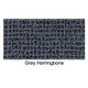 Trunk Floor Mat Cover for 1970 Plymouth Fury 2DR Hardtop Rubber Gray Herringbone