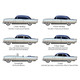 Headliner for 1960 Chevrolet Impala Hardtop 2-Door Vinyl Front Rear 2 pcs