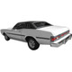 Headliner for 1975 Ford Elite Hardtop 2-Door Vinyl Front Rear 2 pieces