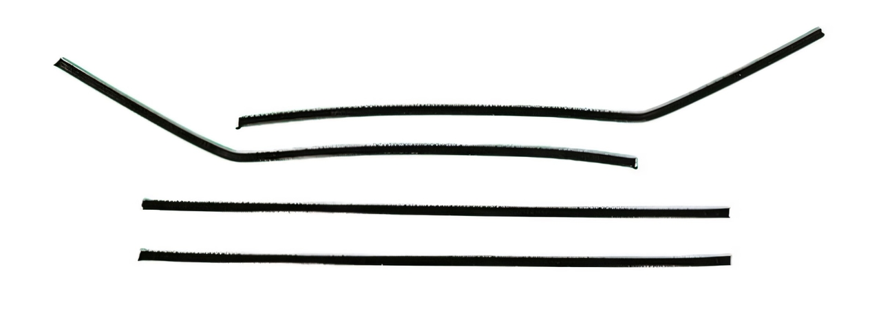 Window Sweeps Felt Kit for Chevrolet Passenger 1955-57 Hardtop Inner Seals Authentic OEM Parts Revamp Rattling Sounds