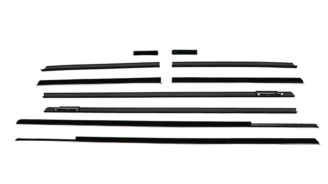 Window Sweeps Felt Kit for Oldsmobile Starfire 2 Door Convertible - Front, Rear, Left, Right Weatherstrip Set (8Pcs)