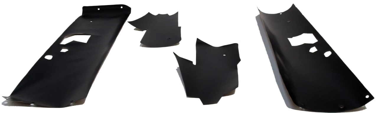 Water Shield Vapor Barrier 4Pc for 1969-70 Mustang 2 Door Door/Quarter Panel