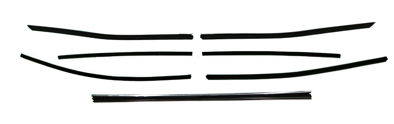 Window Sweeps Felt Kit Weatherstrip for Ford Torino Sedan - 8 Piece Set - OEM Quality - Made in USA - Reduce Rattling