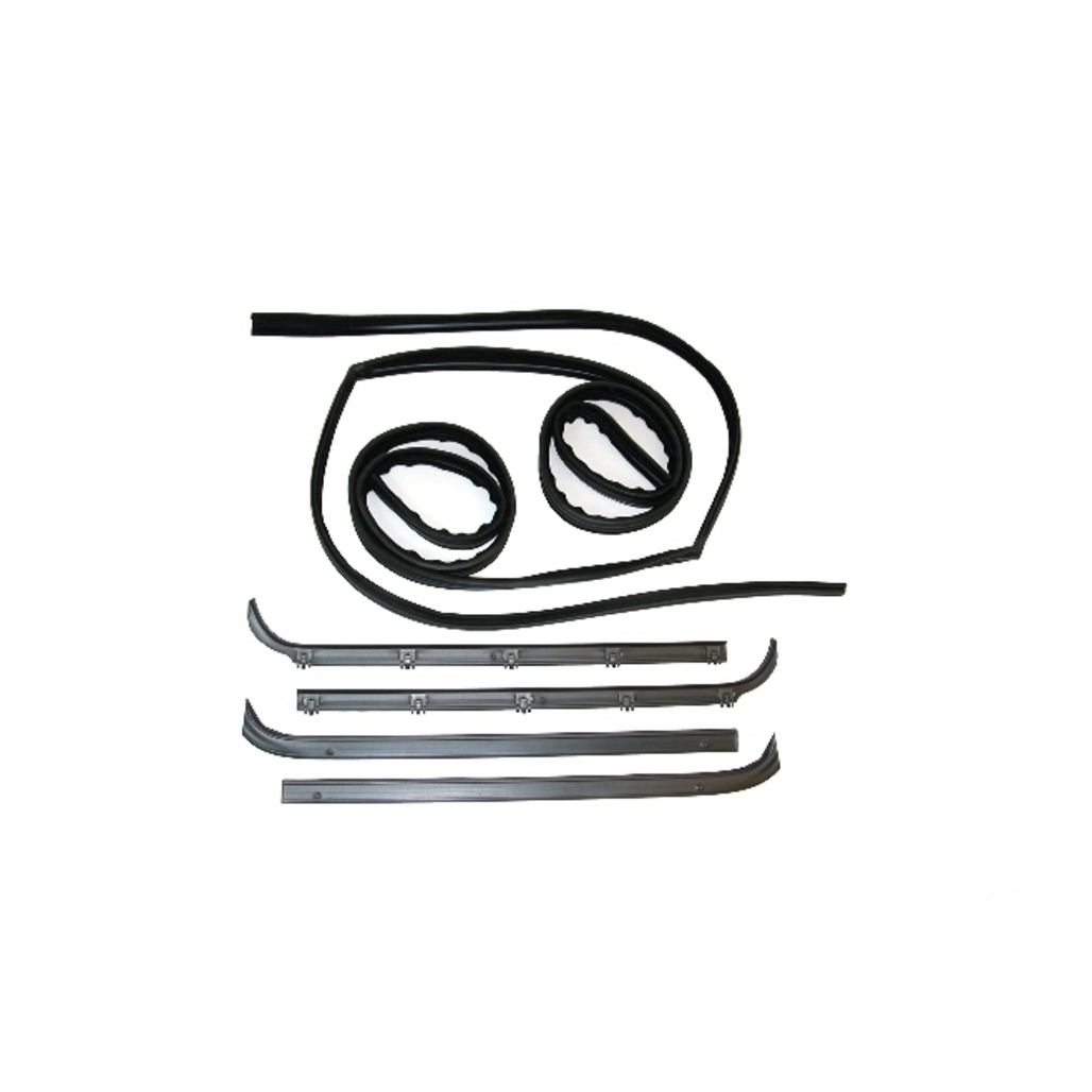 Window Sweeps Channel Kit for 1980-1986 Ford Vehicles LH, RH - Smooth Window Movement & Noise Reduction - US Made