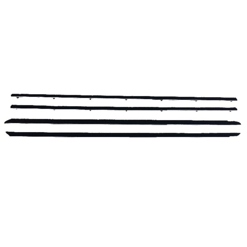 Window Sweeps Felt Kit Belt Line Weatherstrip for 1965-1966 Ford Mustang Coupe Convertible RH LH - 4 Piece Set USA Made